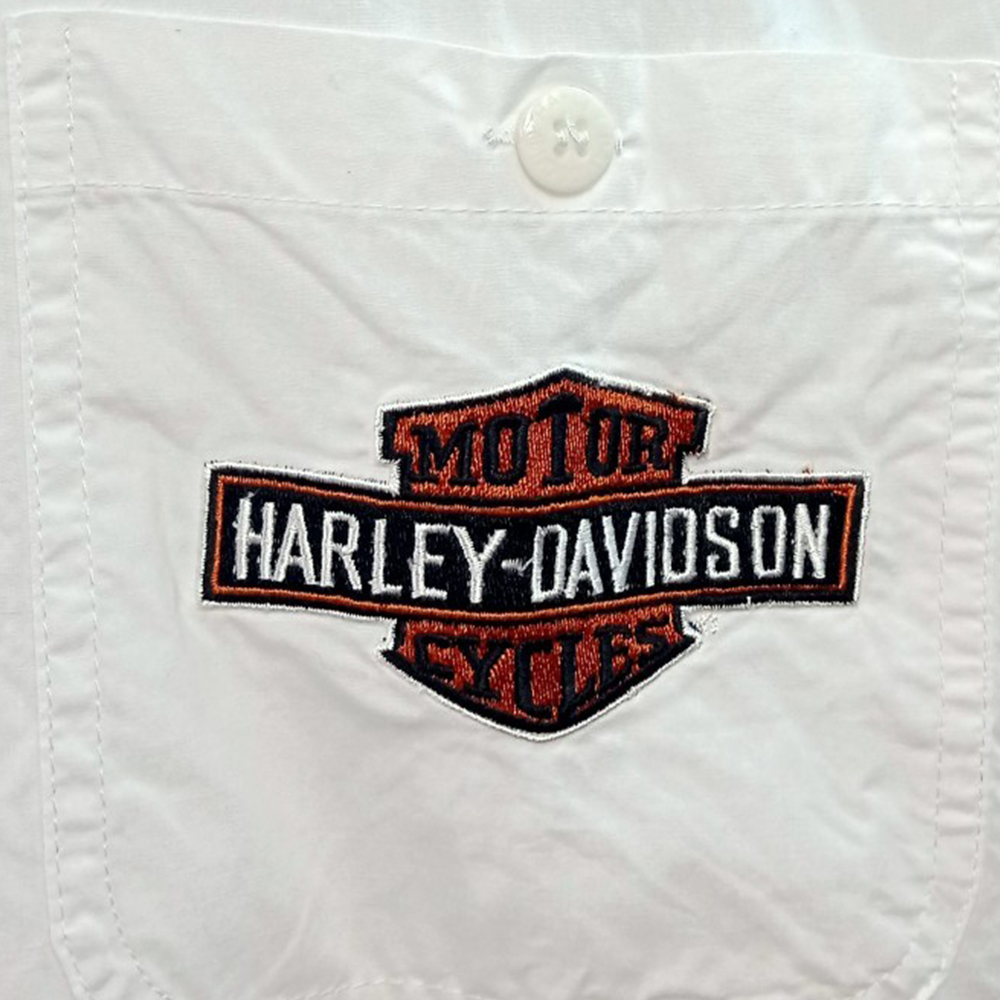 เสื้อ Shirt H-D แขนสั้นปักลาย #99073 ไซส์ XL