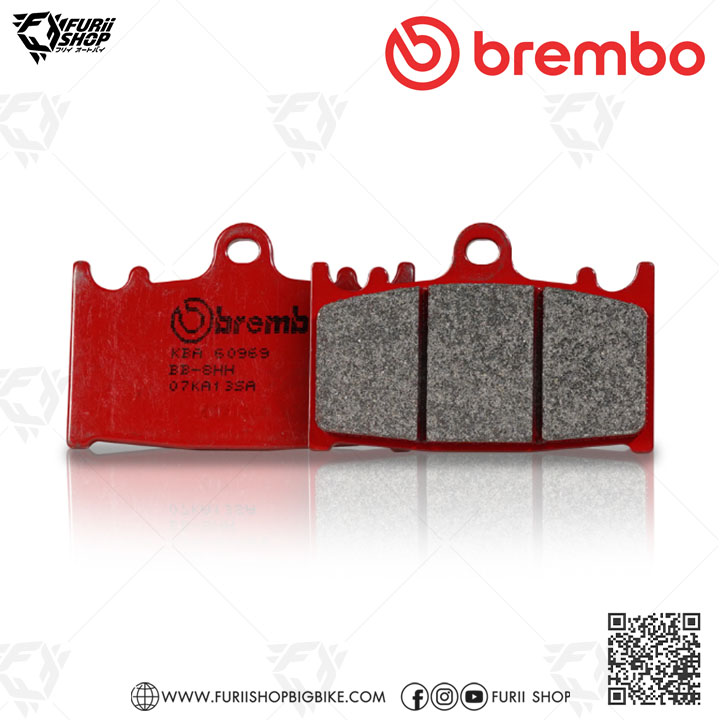 ผ้าเบรก Brembo (07KA13SA) : for KAWASAKI : KR-1 250S / ZX-4 / ZX-6R / Versys 1000 / ZX-11