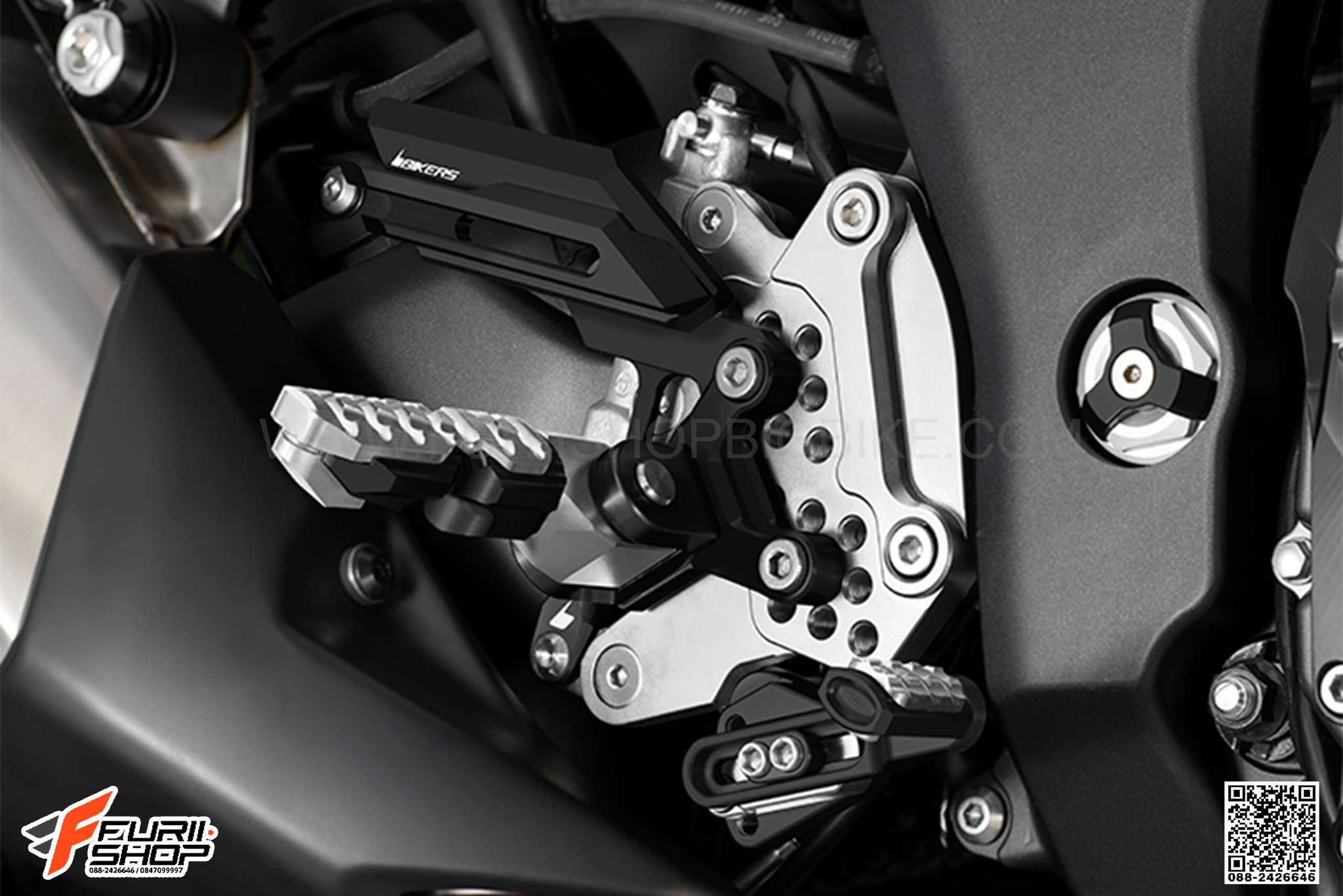 เกียร์โยง BIKERS สีดำ FOR KAWASAKI Z1000