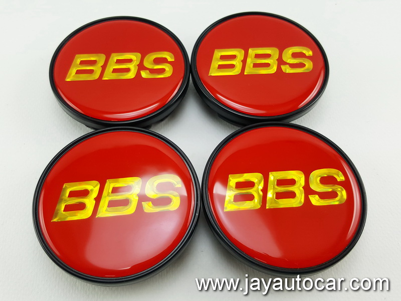 ฝาล้อรถยนต์ BBS สำหรับ ล้อแม็ก สติ๊กเกอร์เรซิ่น BBS แดง ขอบดำ ขนาด 58 มิล 1ชุด 4ชิ้น 58mm.