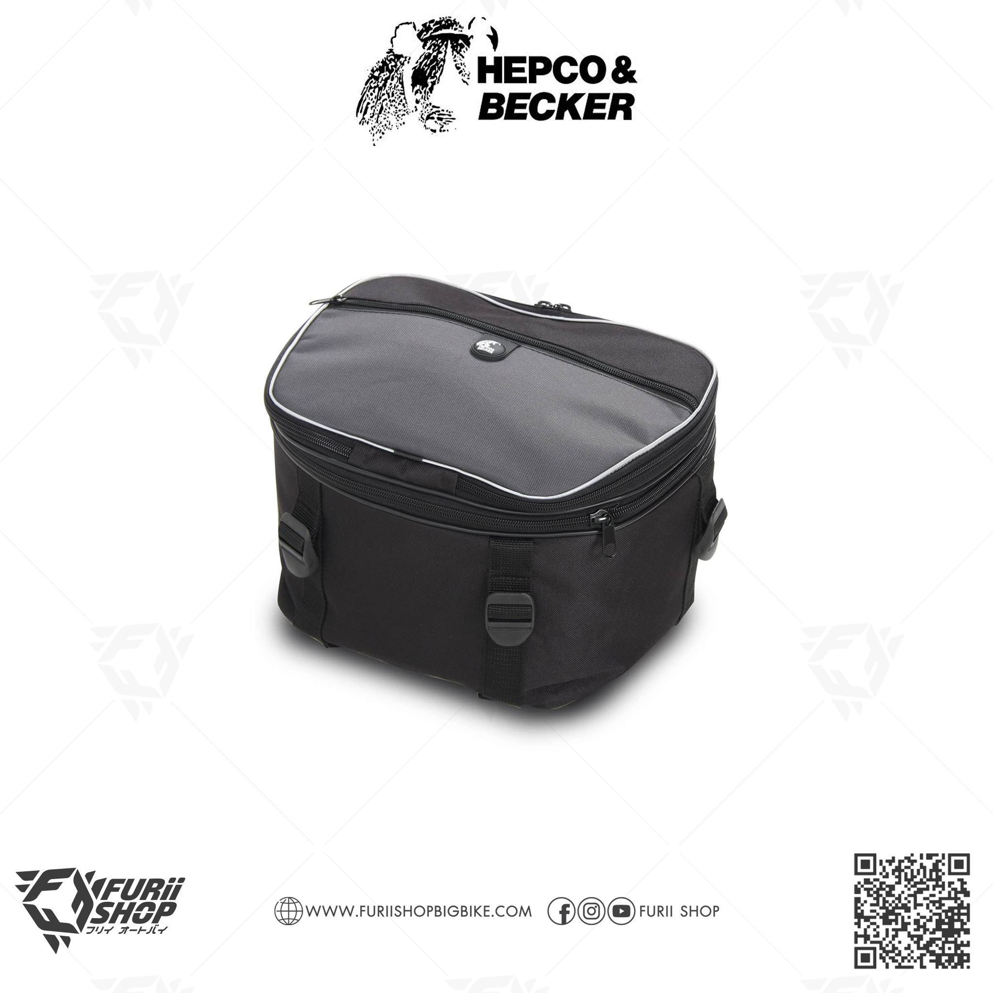 กระเป๋าติดถัง HEPCO & BECKER : Small Sport Star Rack Tank bag 15-25 Liters