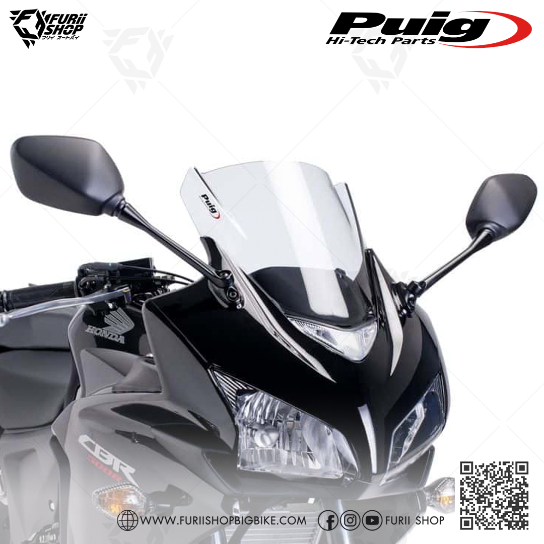 ชิลด์หน้า Puig Windshield W-Clear : for Honda CBR 500 R 2013-2015
