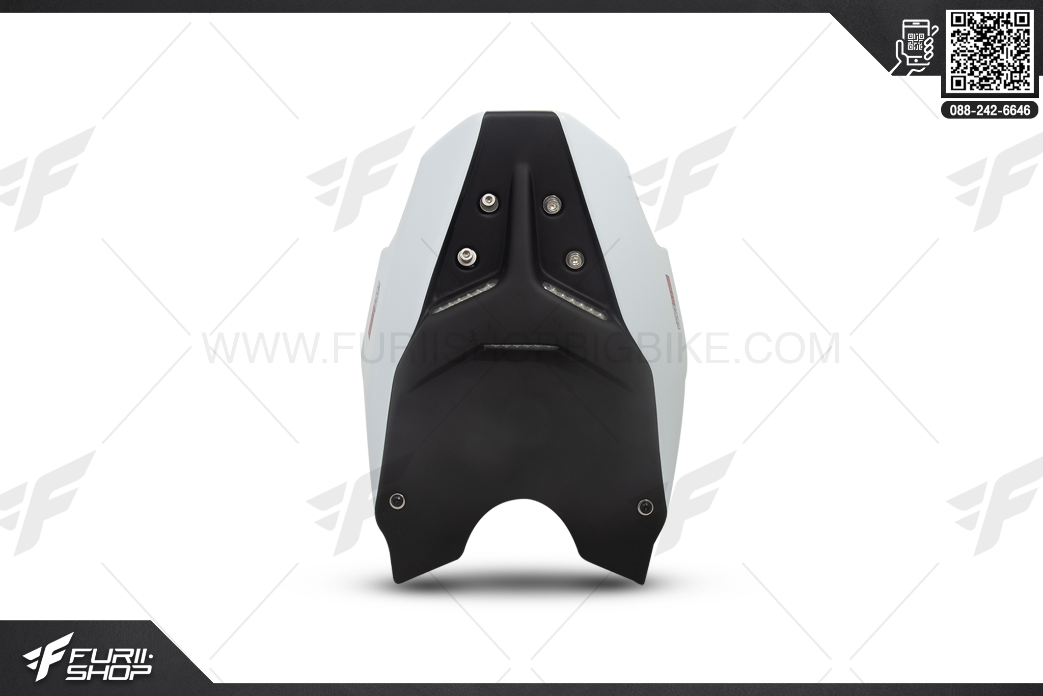 อัลเดอร์เทล MOTOZAAA สีขาว FOR KAWASAKI NINJA300/Z300