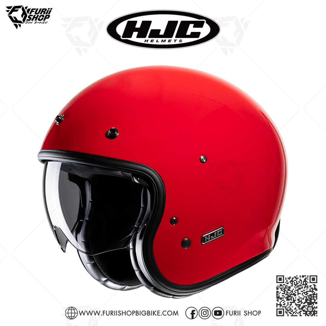 หมวกกันน็อคครึ่งใบ(Halfface) HJC V31 : DEEP RED