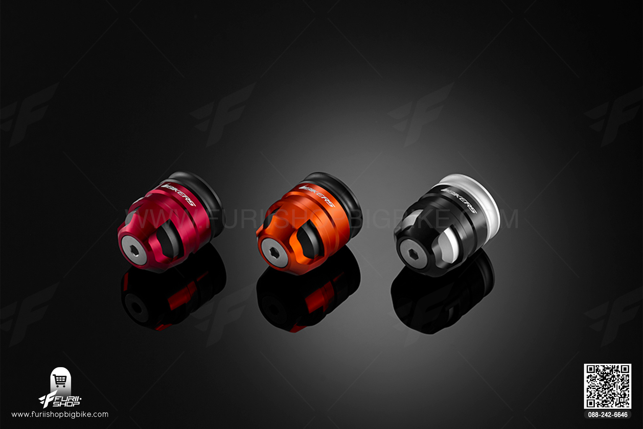 Handle Bar Caps (used with BIKERS Handle Bar) Bikers Z800 แฮนด์บาร์