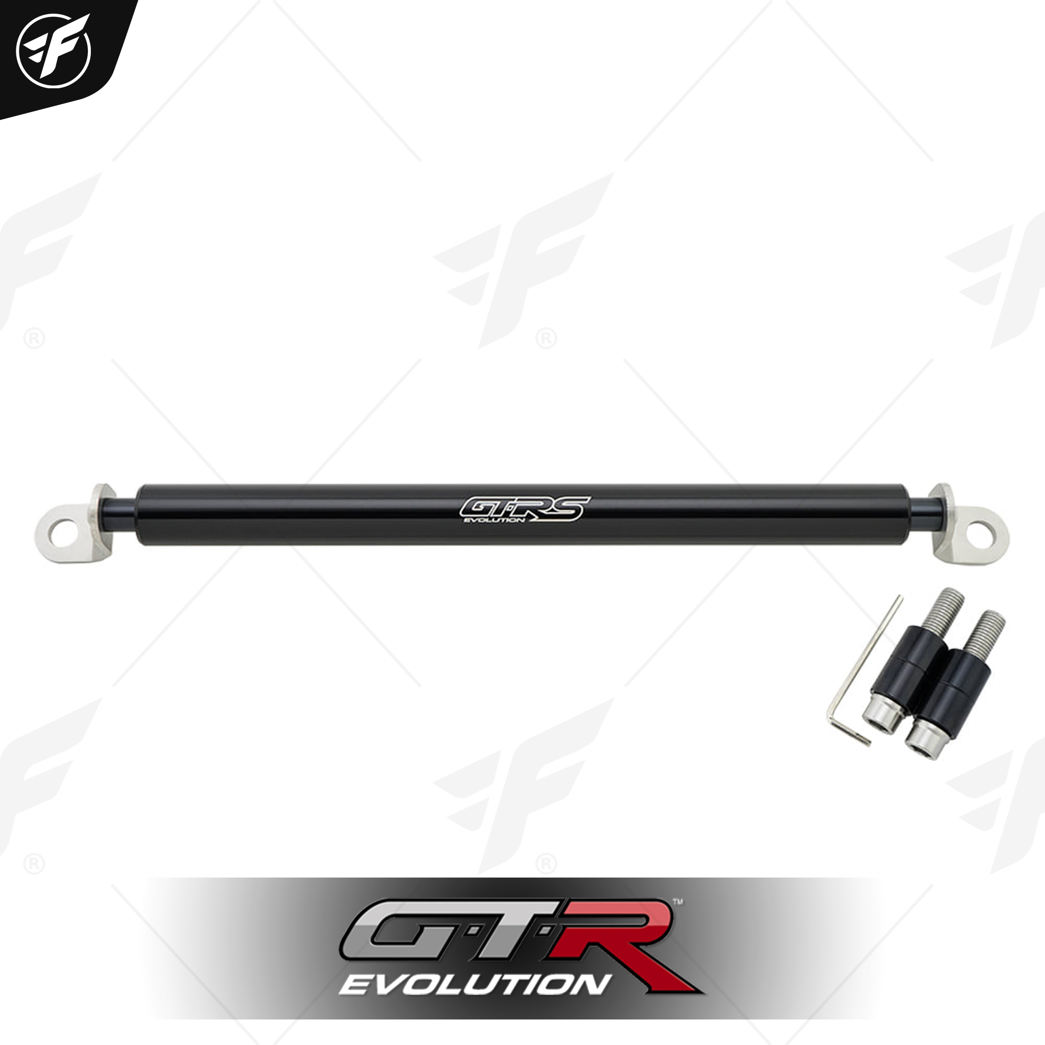 บาร์อเนกประสงค์ ยึดรูกระจก (บู๊ชรอง+น็อต) GTRS FORZA-350,300/ADV-150 ดำ
