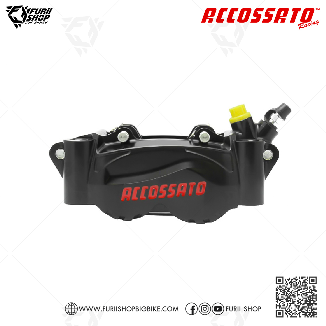ปั้มล่าง Accossato Radial Brake 4P Caliper Billet CNC