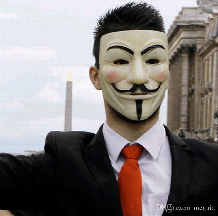 หน้ากาก+ถุงมือ Guy Fawkes จากภาพยนต์เรื่อง V for Vendetta หน้ากากปาร์ตี้