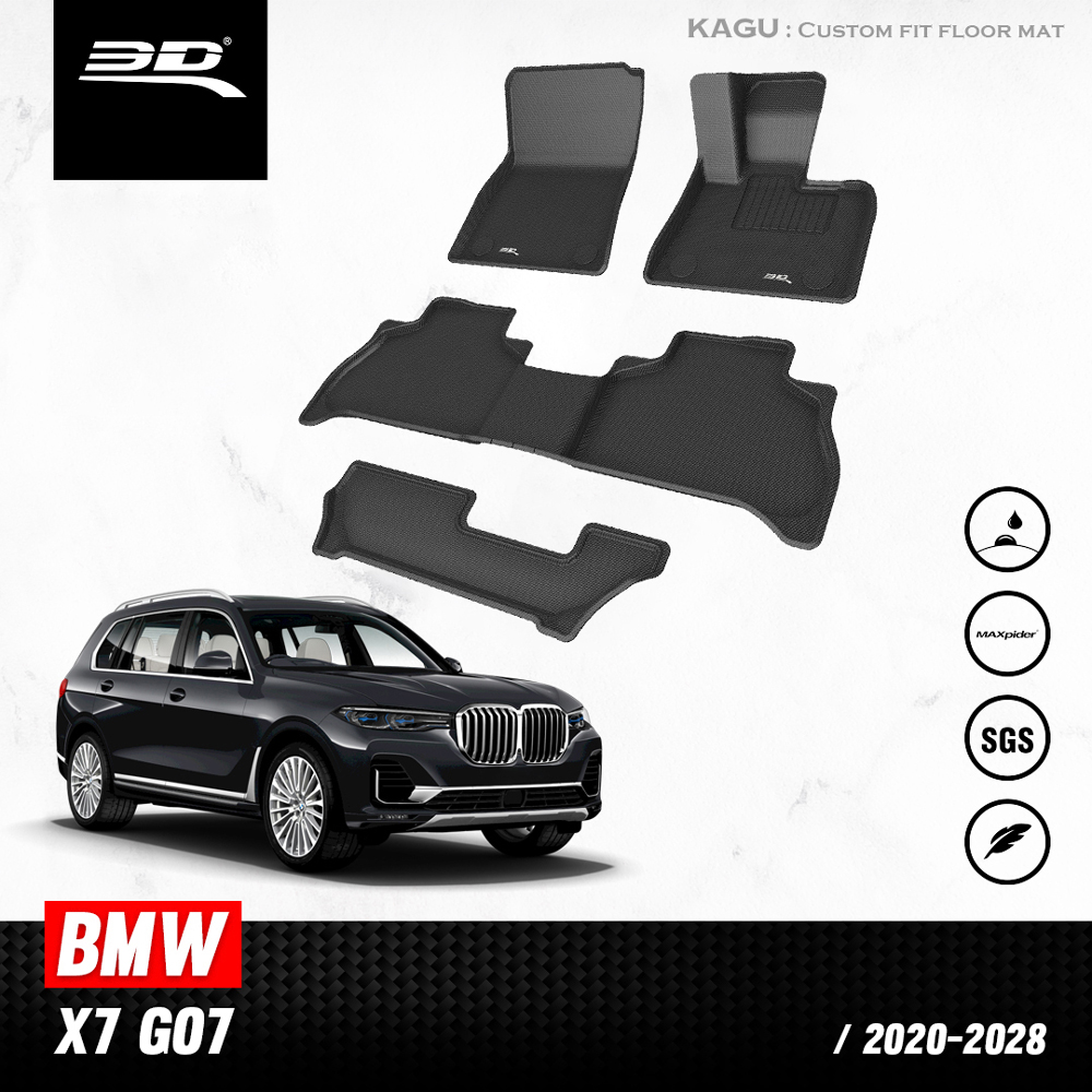 พรมปูพื้นรถยนต์ 3D สำหรับ BMW X7 ( G07 ) สำหรับ6-7 ที่นั่ง