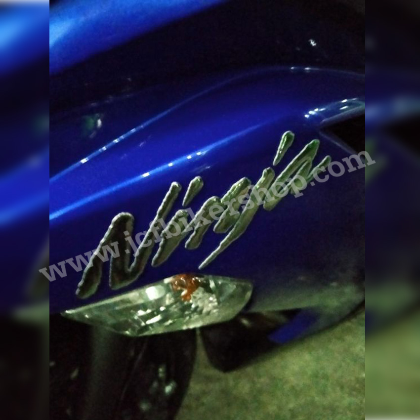 สติ๊กเกอร์โลโก้ตัวหนังสือ Ninja Ninja250/300/650 ZX-6R/10R/12R