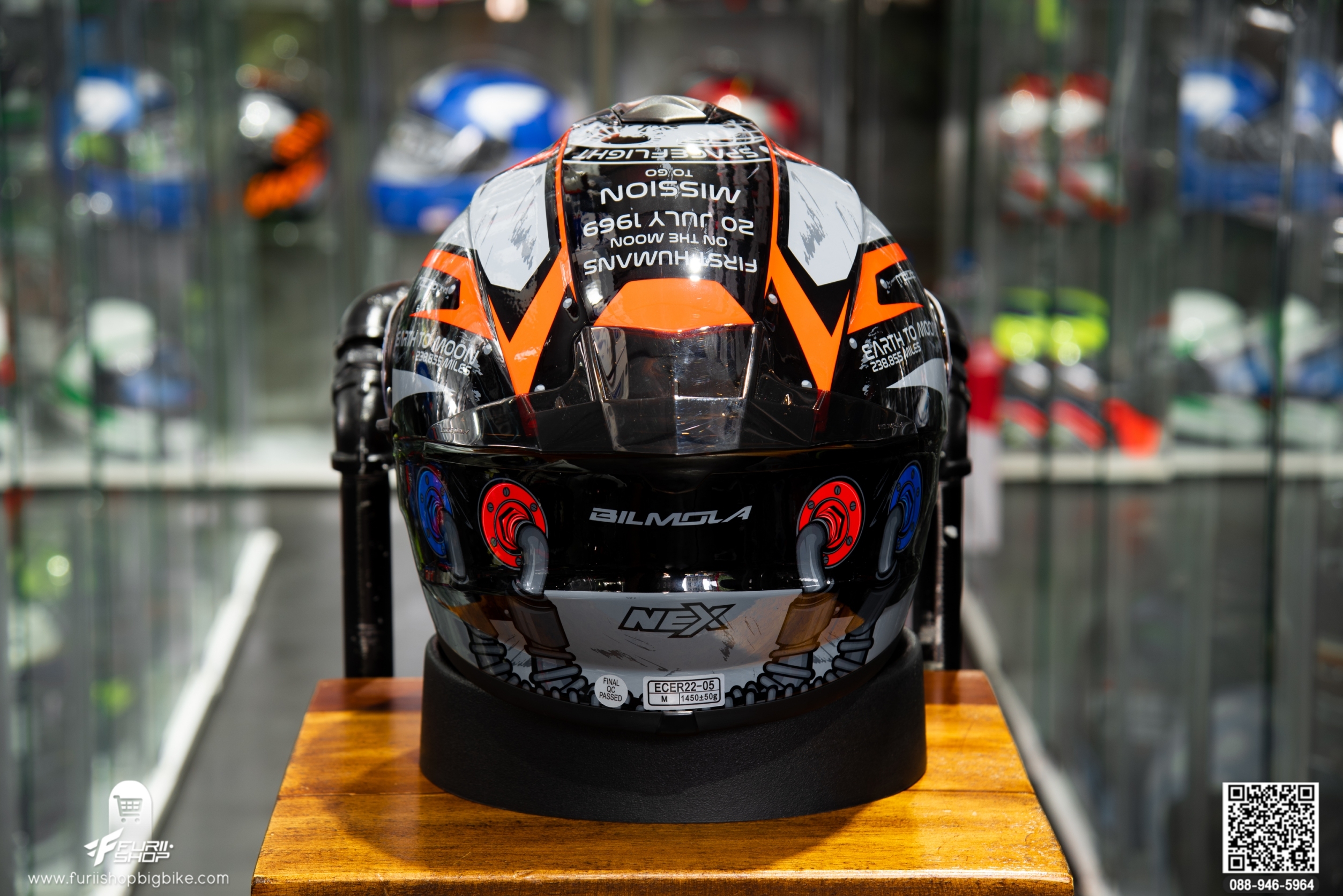 หมวกกันน็อค BILMOLA NEX 2020 SPACE FLIGHT BLACK