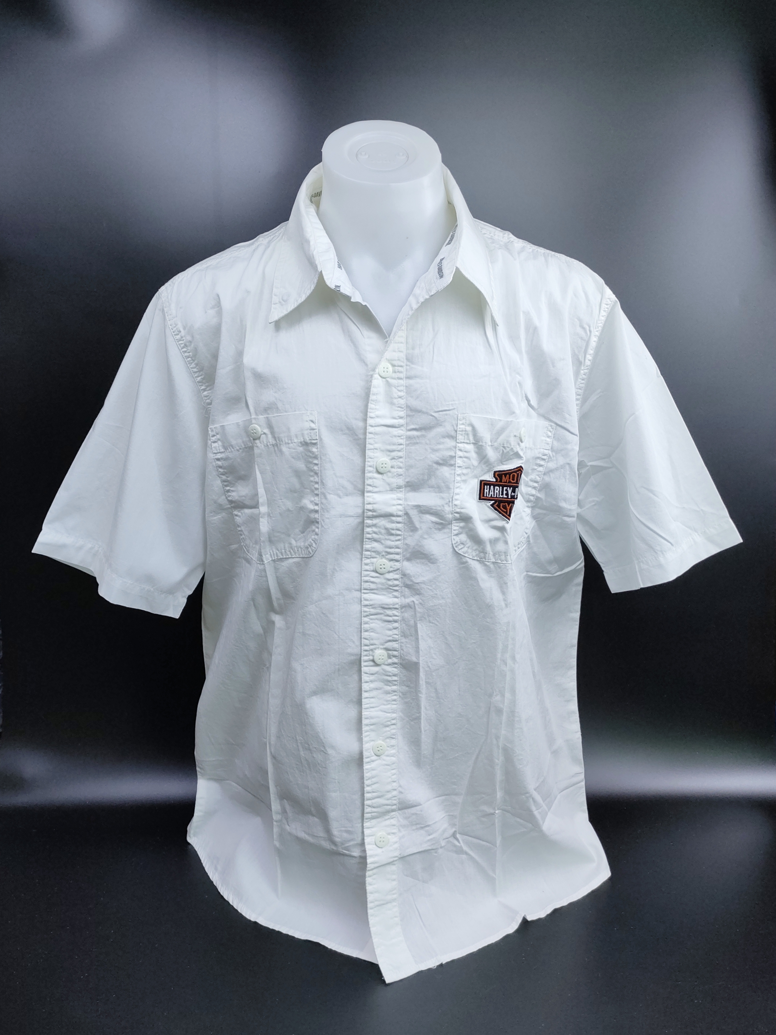 Shirt H-D แขนสั้นปักลาย #97413 ไซส์ Xl