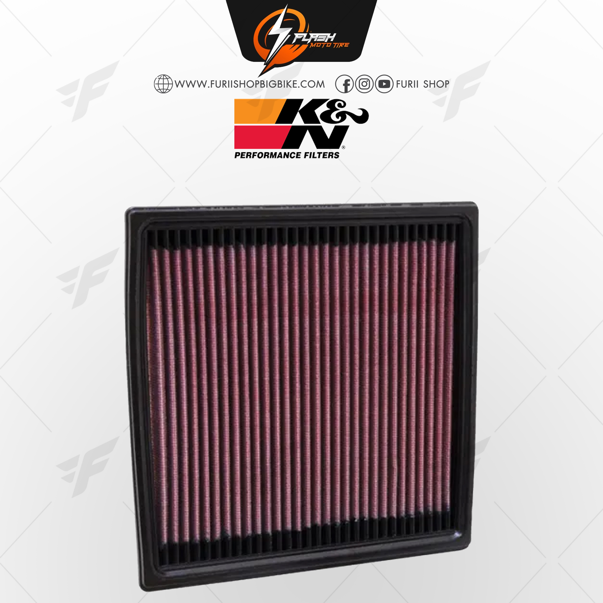 กรองอากาศ K&N สำหรับ DUCATI