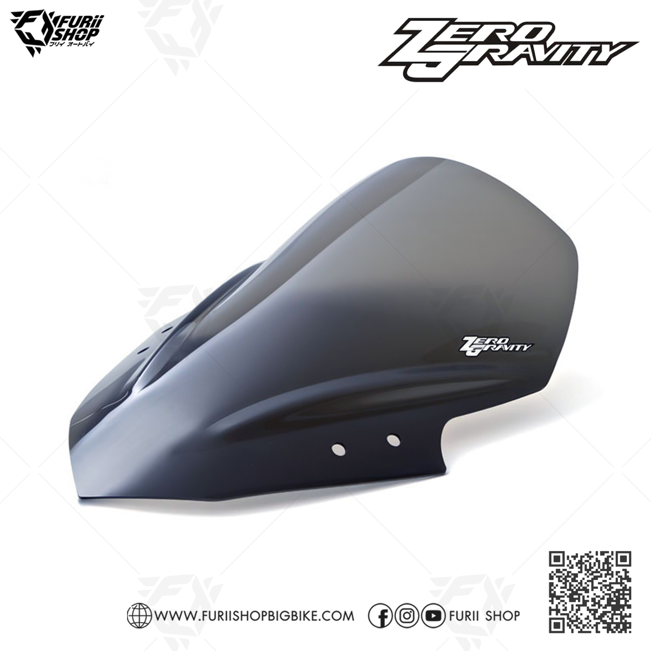 ชิลด์ Zero Gravity Windshield Touring : for Kawasaki Ninja 300