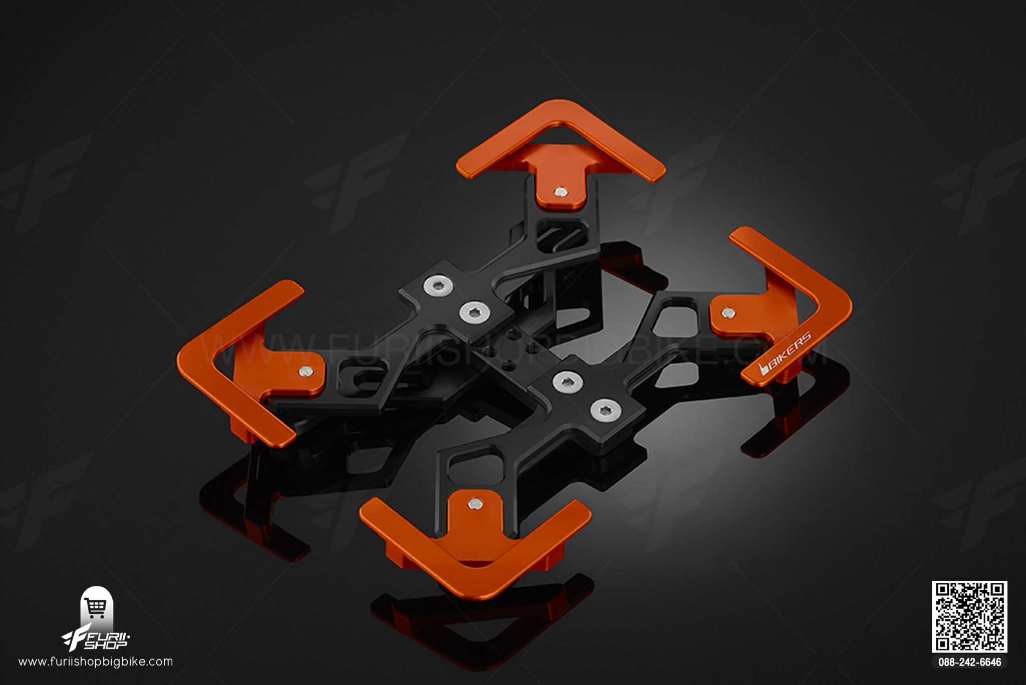 กรอบทะเบียน Premium Rear License Support Bikers Ninja650, Z650, Versys650 2015-2020