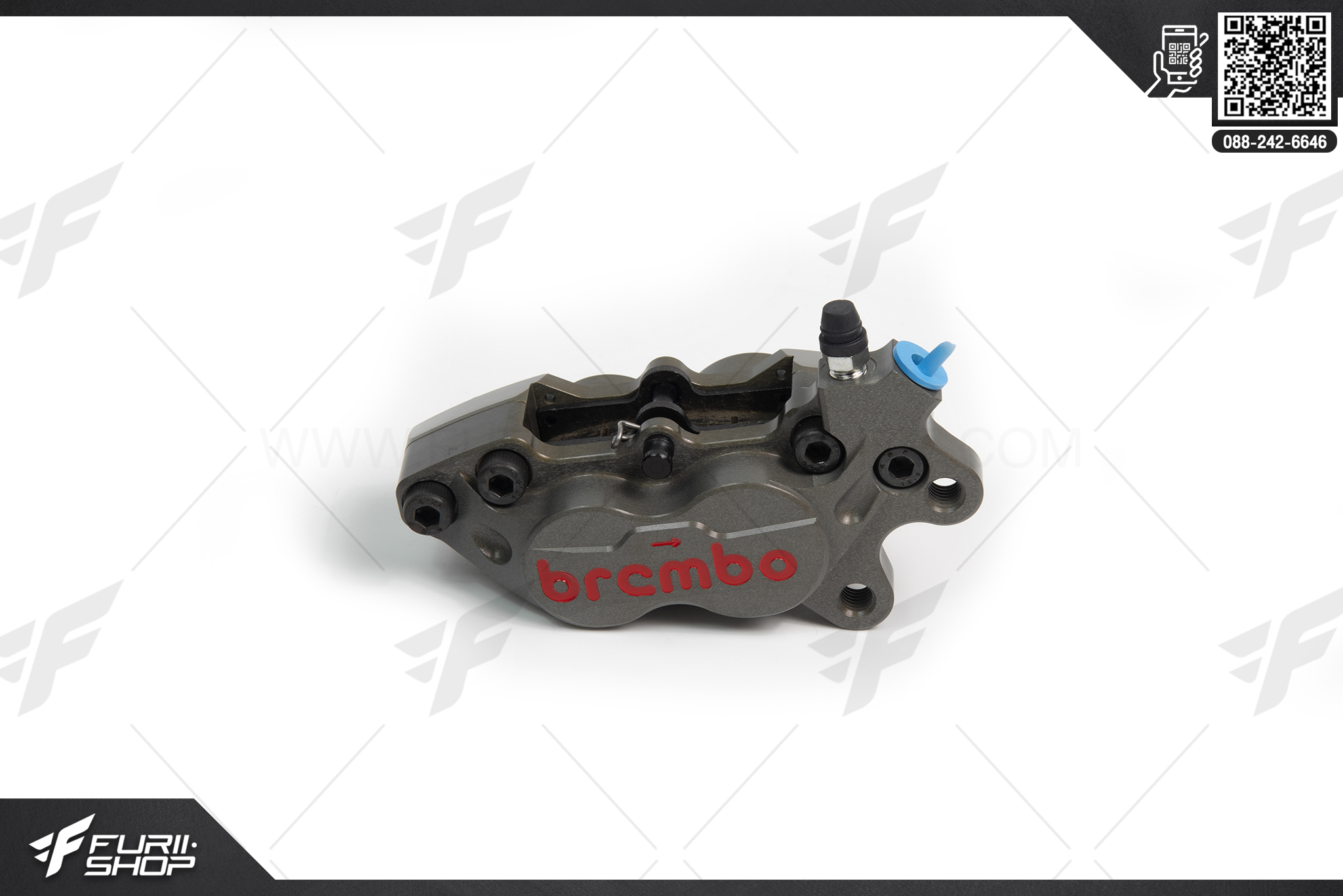 ปั๊มเบรกล่าง Brembo Racing หูชิดซิ่ง 4Pots 40mm.CNC