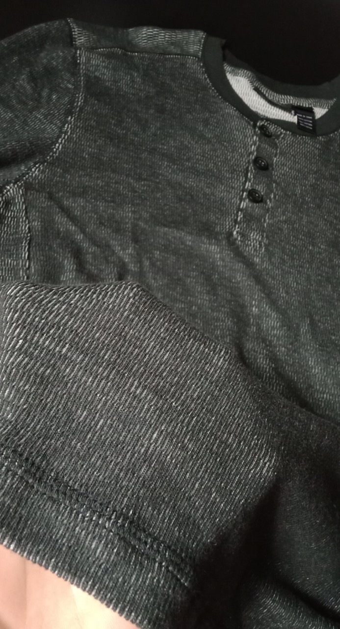 เสื้อแขนยาวไหมพรม H-D M,L,XL,XXL