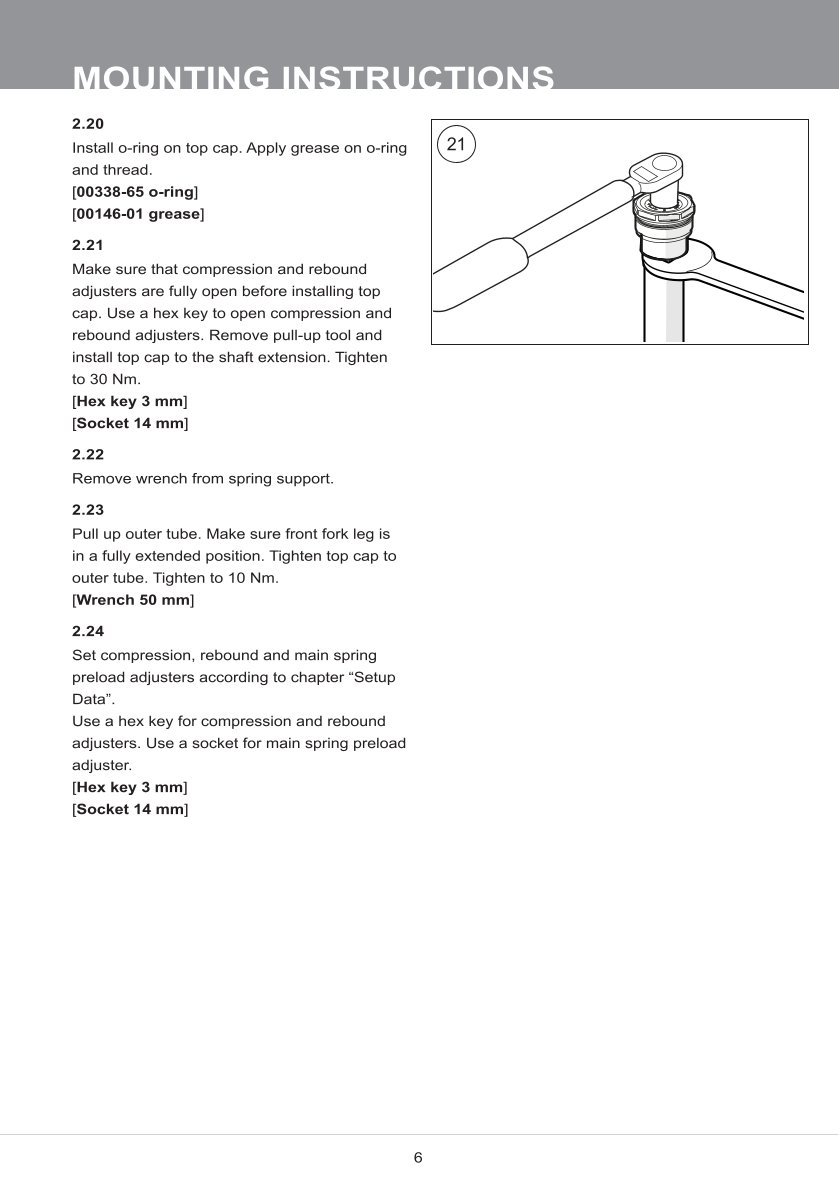 สปริงโช้คหน้า Ohlins FKA110 For Honda CRF1100 Africa Twin DCT (Showa) 2020-2023