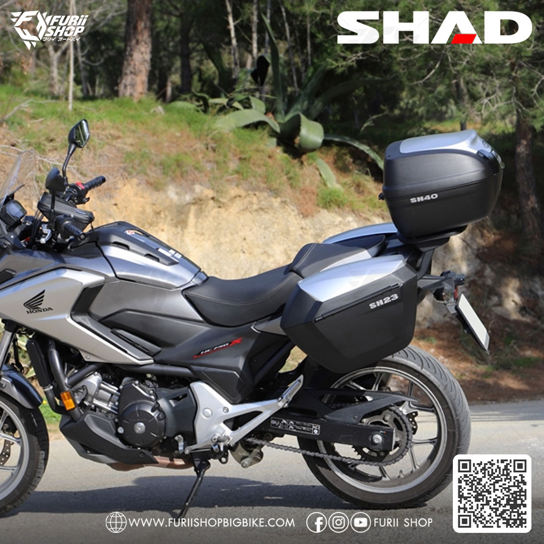 กล่องหลัง SHAD SH40 Aluminium ขนาด 40 ลิตร