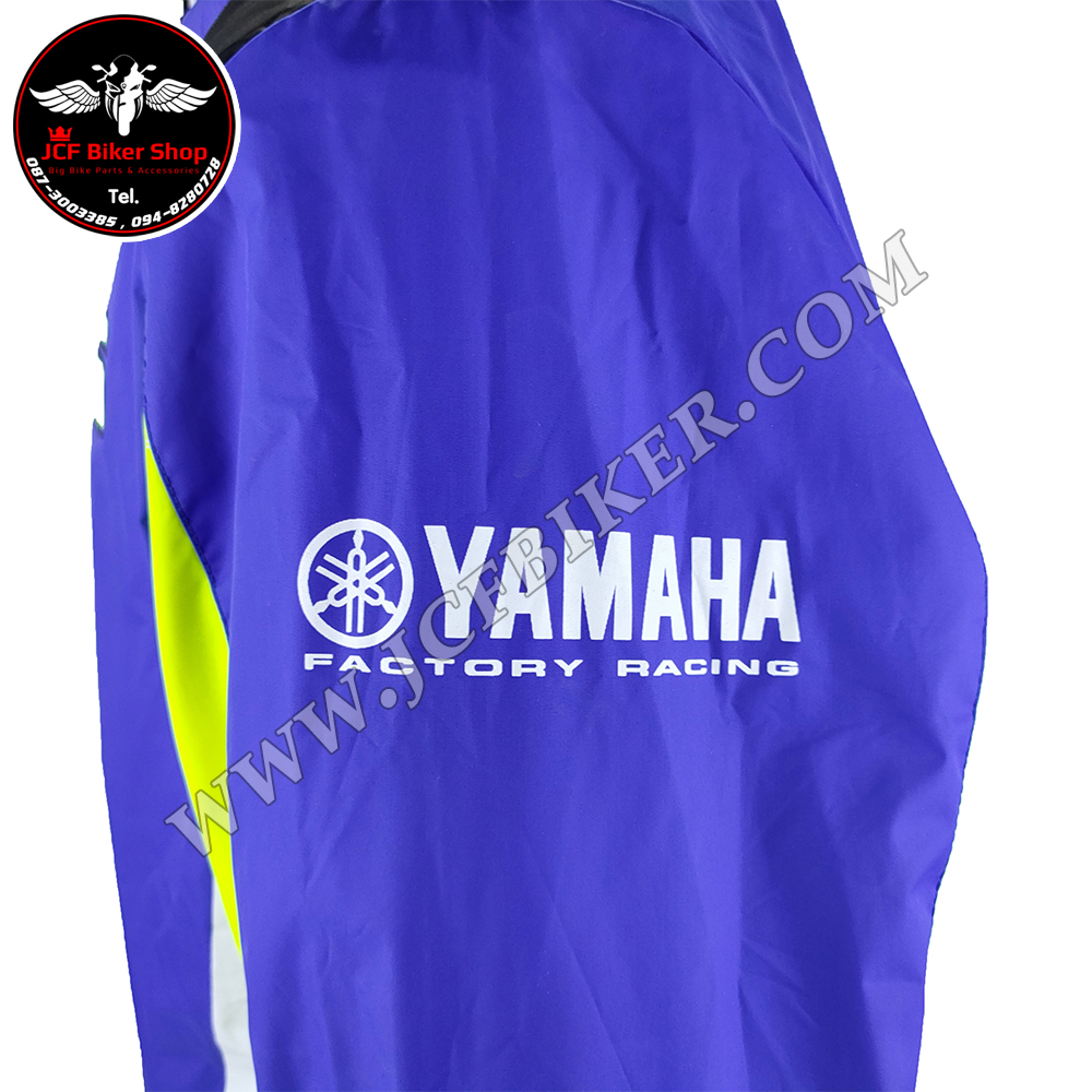 เสื้อฮู้ดมอเตอร์ไซค์ เสื้อฮู้ดบิ๊กไบค์ ผ้าร่ม 100% โมโตจีพี ยามาฮ่า 46 FACTORY RACING