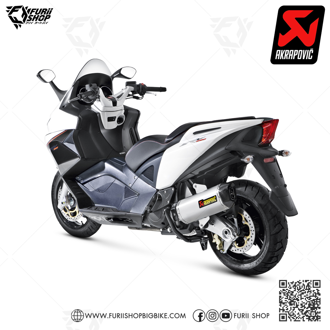 ท่อมอเตอร์ไซค์ AKRAPOVIC Slip-On Line (SS) FOR APRILIA SRV 850 2016 ท่อแต่ง ท่อสูตร ท่อบิ๊กไบค์ ท่อBigbike ท่อไอเสีย