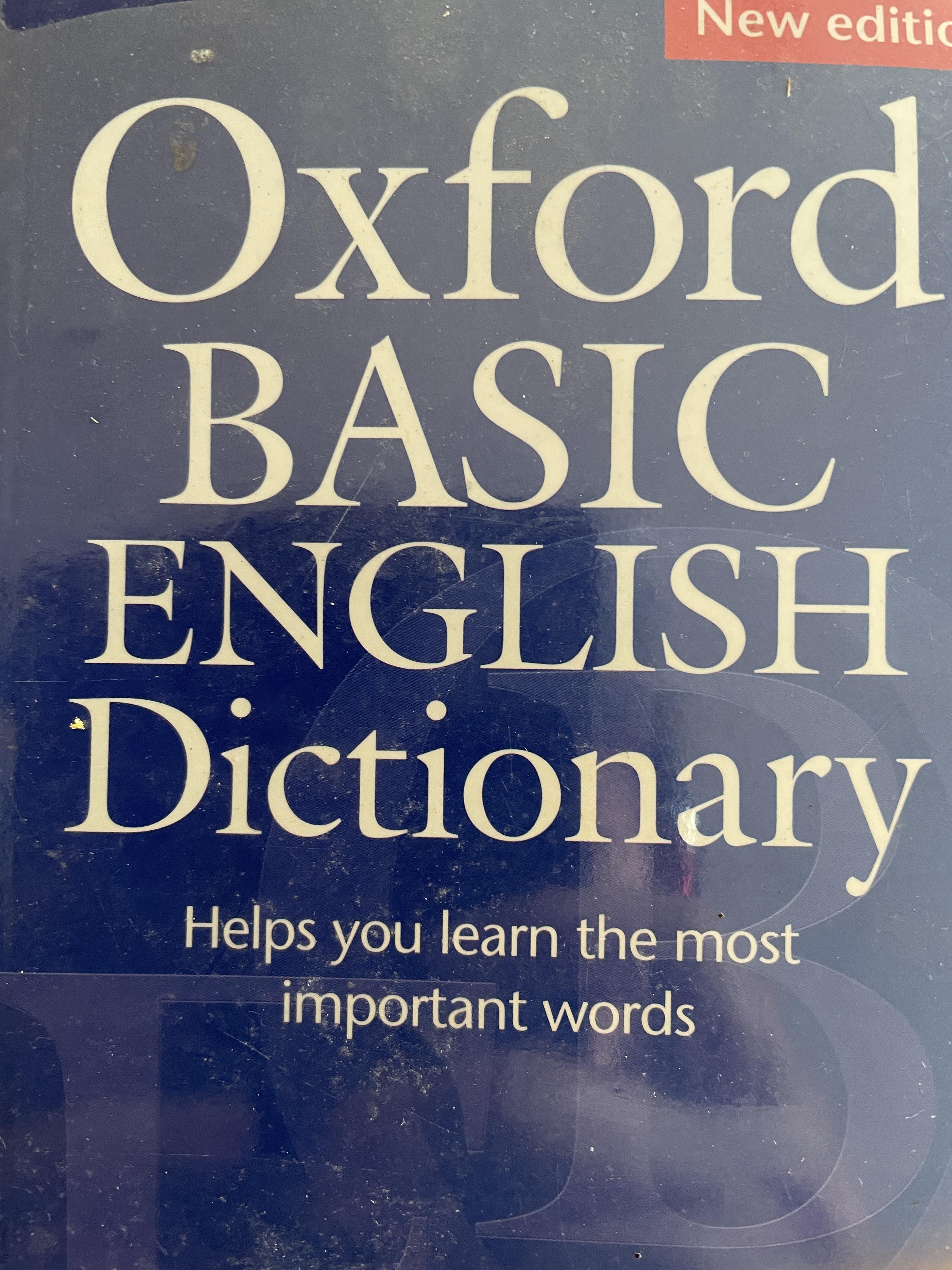 OXFORD BASIC ENGLISH DICTIONARY. Help You learn the most important words 2,500 กรัม