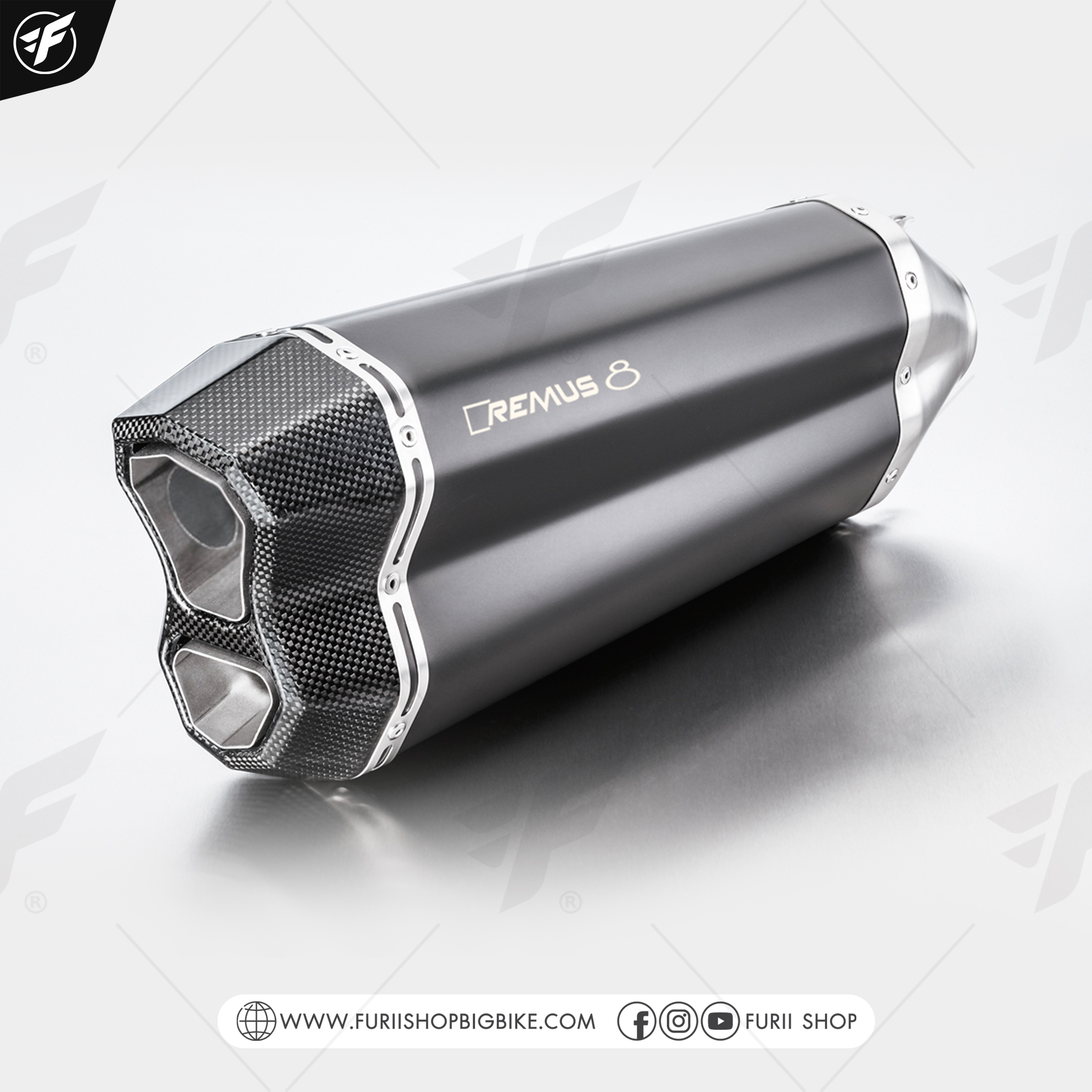 ท่อ Remus Slip-on Black for BMW R1300GS 2023-2024