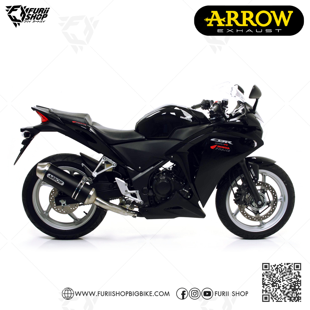 ท่อมอเตอร์ไซค์ Arrow Slip on Dark : for Honda CBR250 Old-2016
