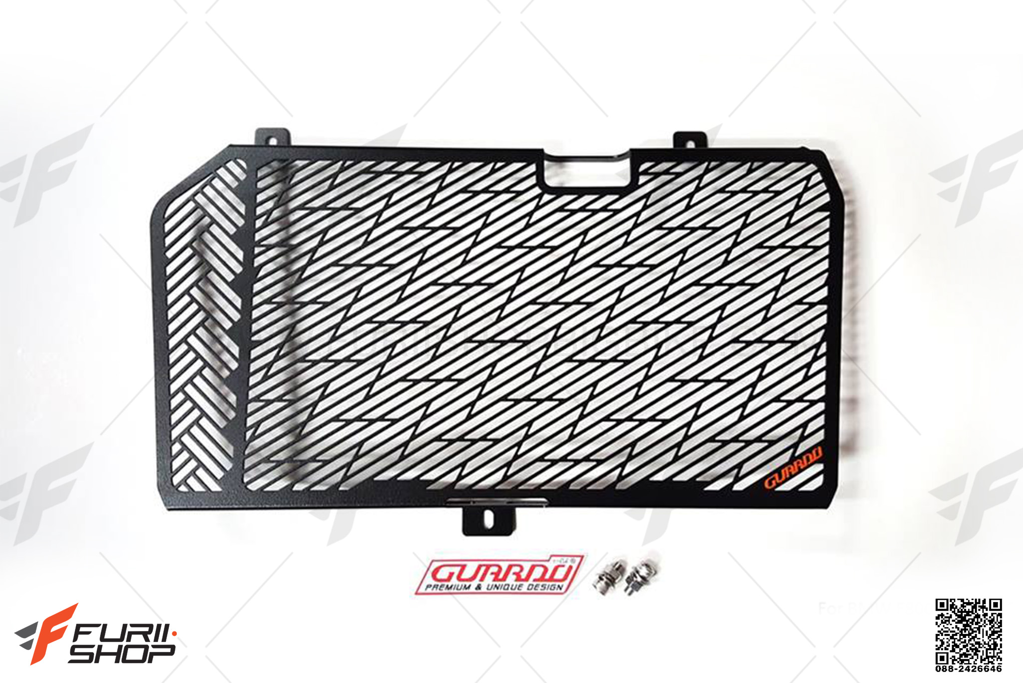การ์ดหม้อน้ำ GUARDO ลาย4เหลี่ยมแหลม FOR BMW F800R