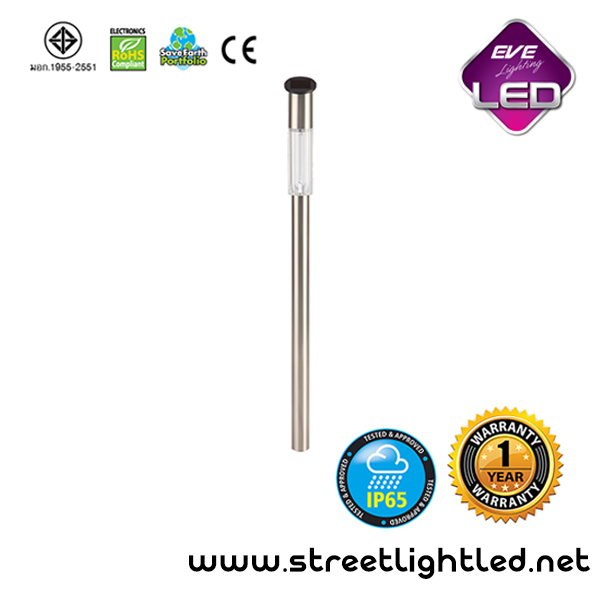 โคมไฟปักดินโซล่าร์เซลล์ LED 1.5w ยี่ห้อ EVE (แสงส้ม)