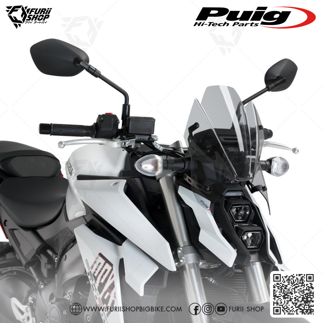 ชิลด์หน้า Puig Windshield Sport (NAKED) : for Suzuki Gsxs1000 21-22