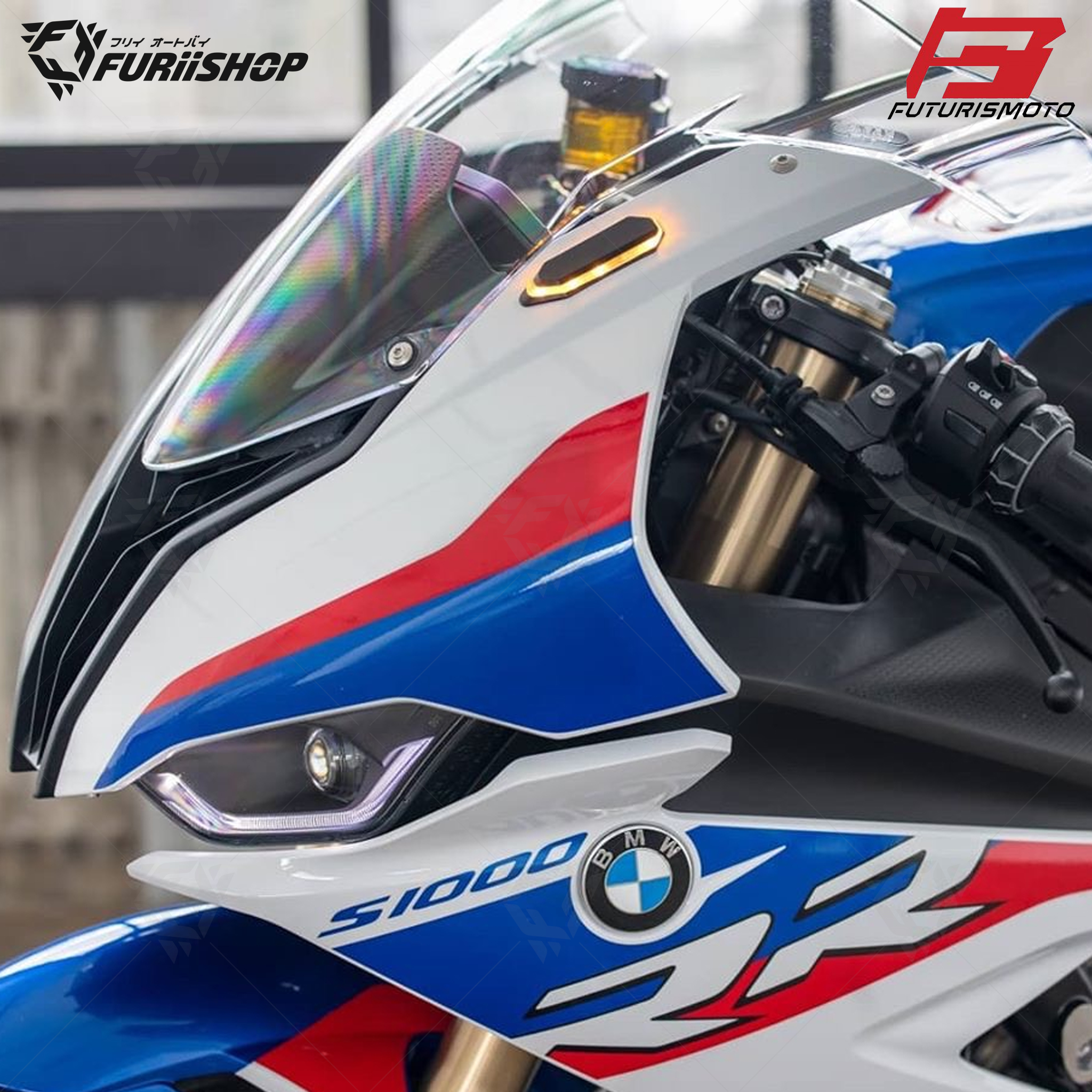 อุดกระจกไฟเลี้ยว FUTURISMOTO For : S1000RR 2020+