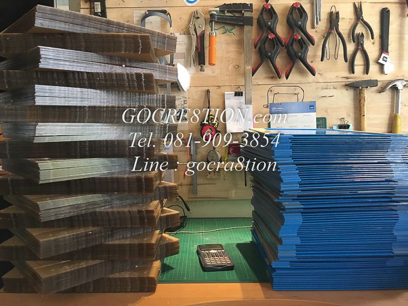 งาน อะคริลิค แปรรูป ตามแบบ April 2018 by GO CREATION