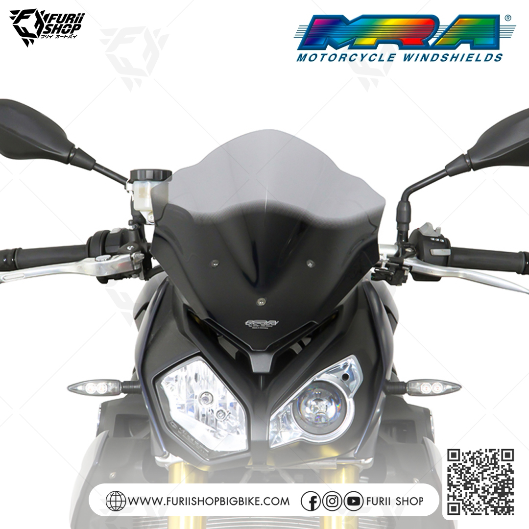 ชิลด์ MRA Windshield Racing : for BMW S1000R naked 2014-2016