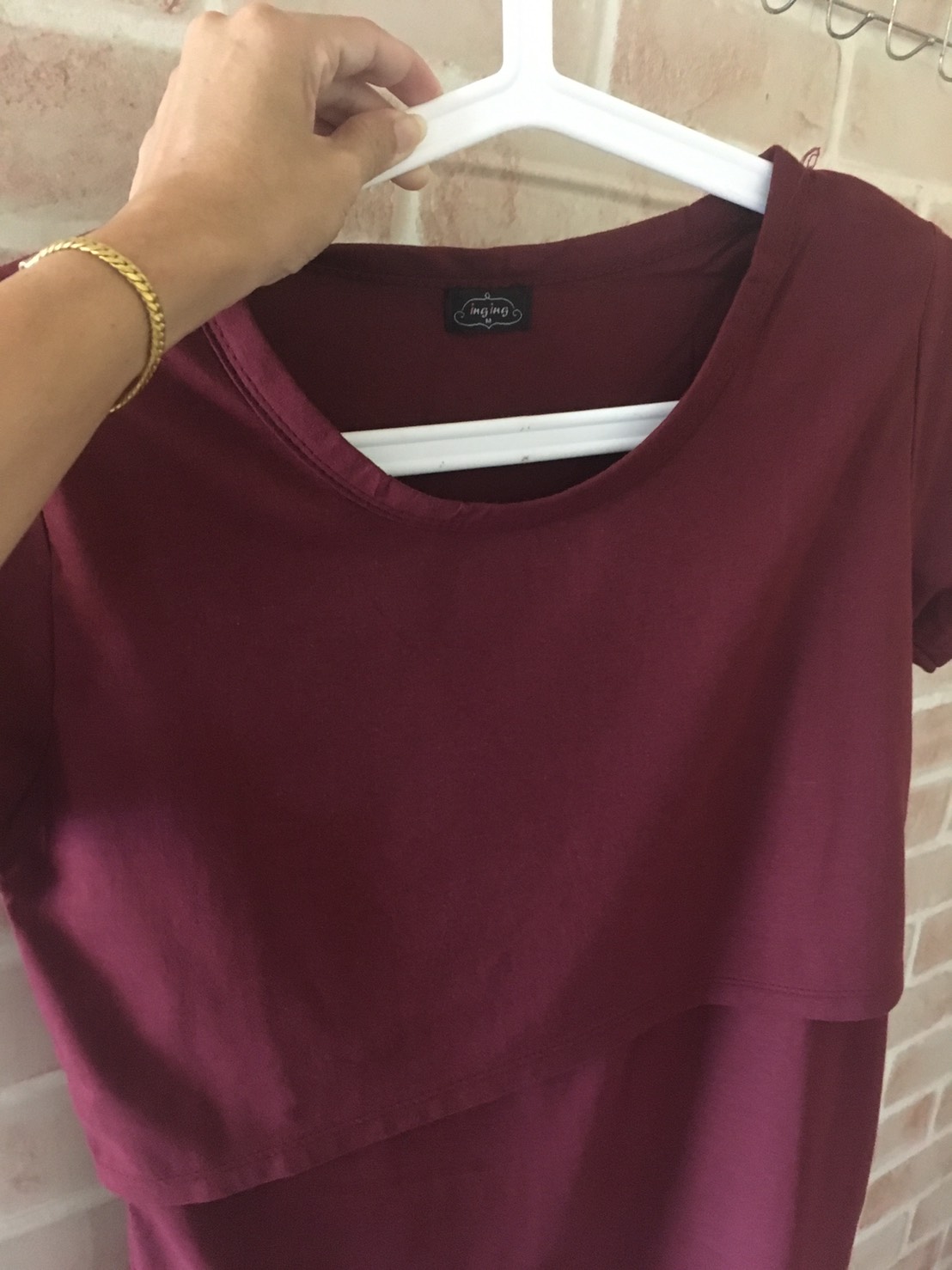 TS02_[Size-M-สีเหลือดหมูNEW]_เสื้อยืดให้นม-แบบเปิดหน้า