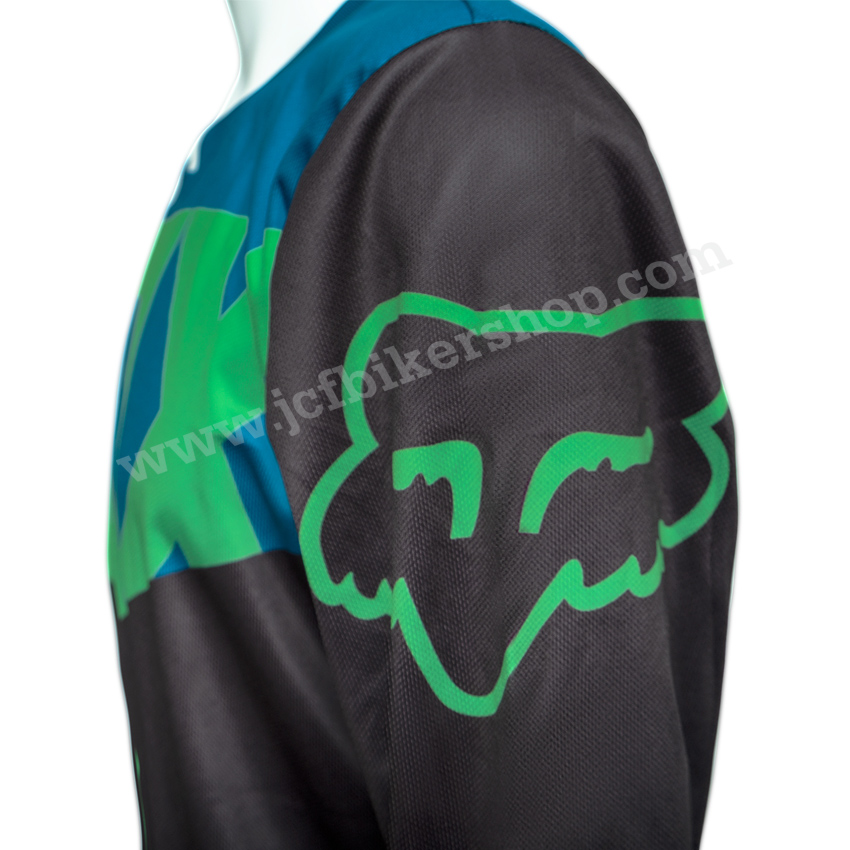 เสื้อวิบากแขนยาว Motocross-360 ดำ-เขียว