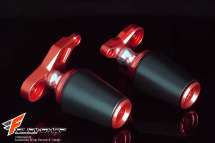 กันล้มกลาง FAKIE สีแดง FOR HONDA CBR650F
