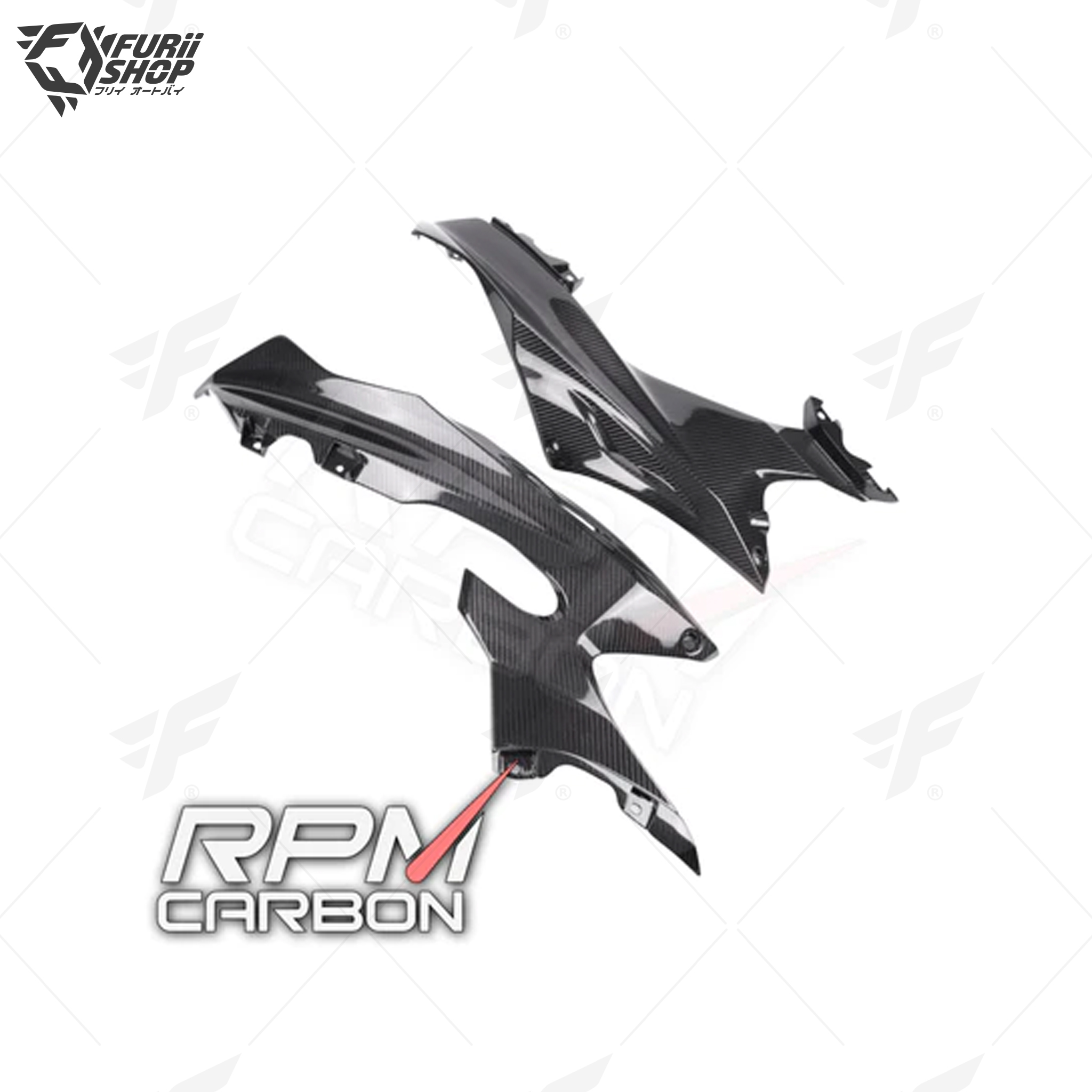 แฟริ่งข้างบน RPM Carbon Upper Side Fairings : for Yamaha R6 2017+
