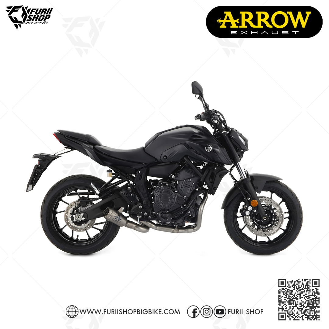 ท่อมอเตอร์ไซค์ Arrow Moto GP : for Yamaha Fz07/Mt07 15-17/18-20/All new 2021-2022