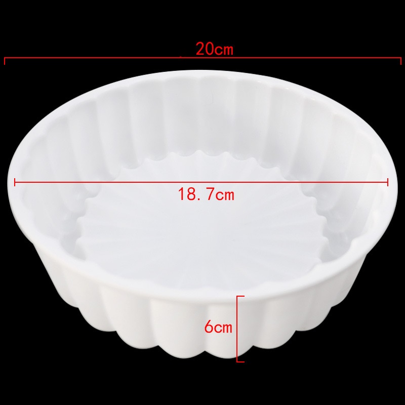 พิมพ์ซิลิโคน เค้กปอนด์ ขอบยัก