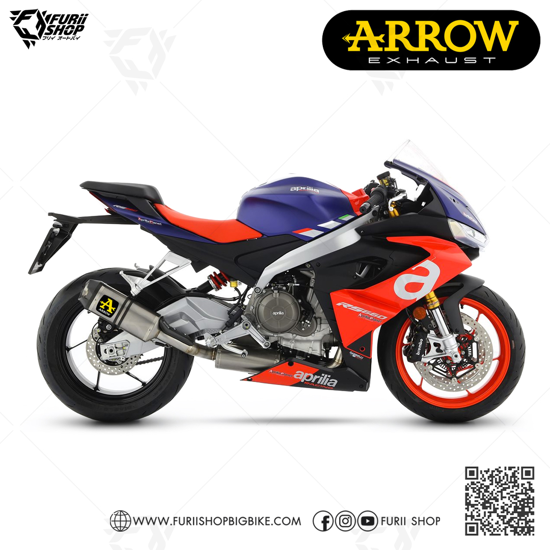 ท่อมอเตอร์ไซค์ Arrow Titanium : for Aprilia RS660 / Tuono 660 2022