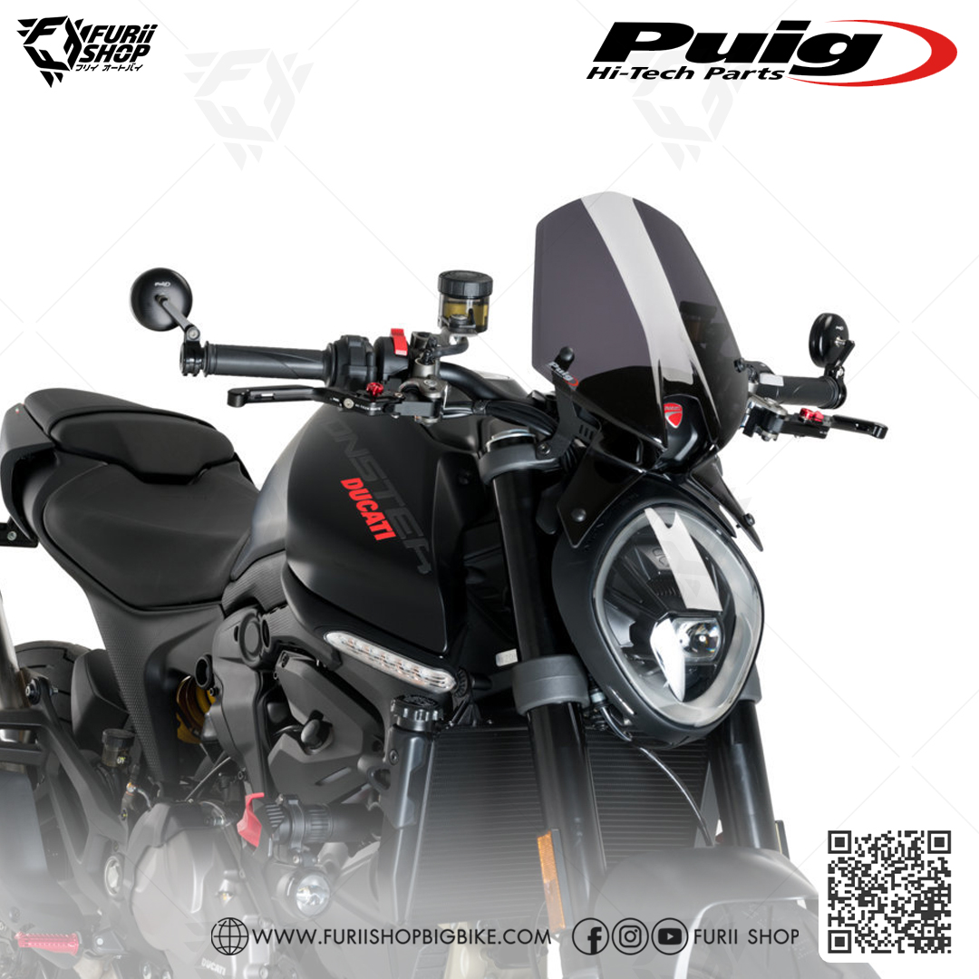 ชิลด์หน้า Puig Windshield Sport : for Ducati Monster 937 2022-2023