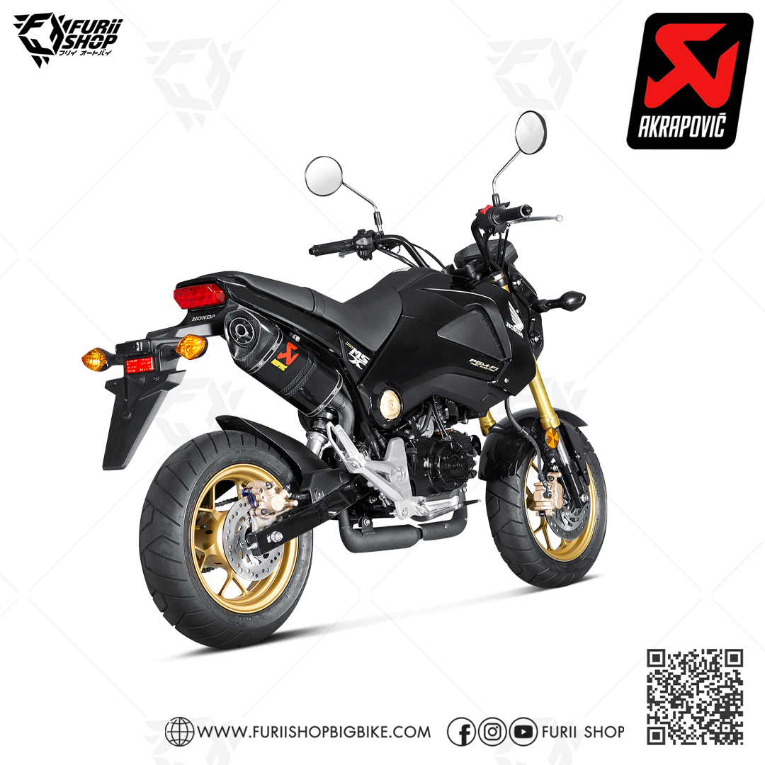 ท่อแต่ง Akrapovic Slip on Carbon : for Honda MSX125/grom 2013-2016