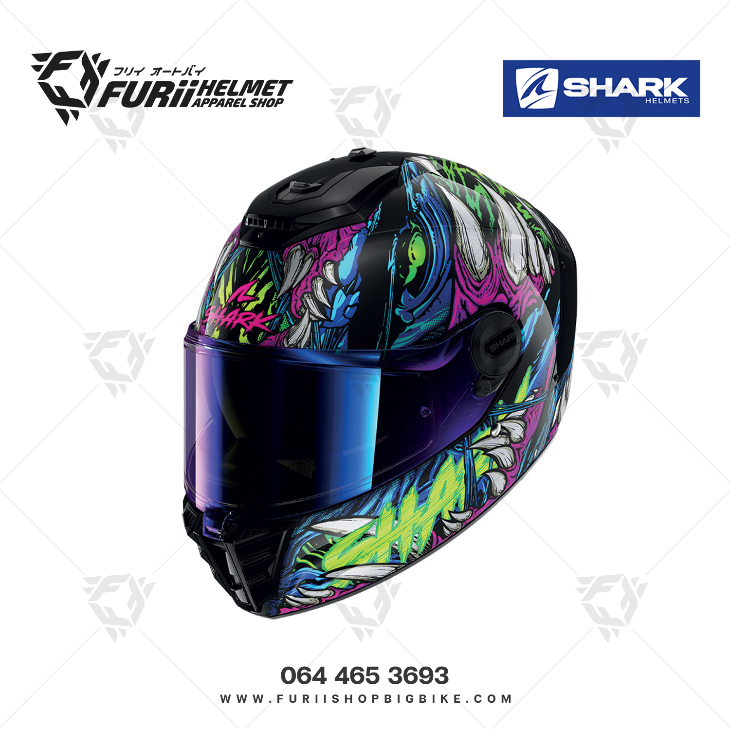 หมวกกันน็อคเต็มใบ Shark : Spartan RS Shaytan KGV