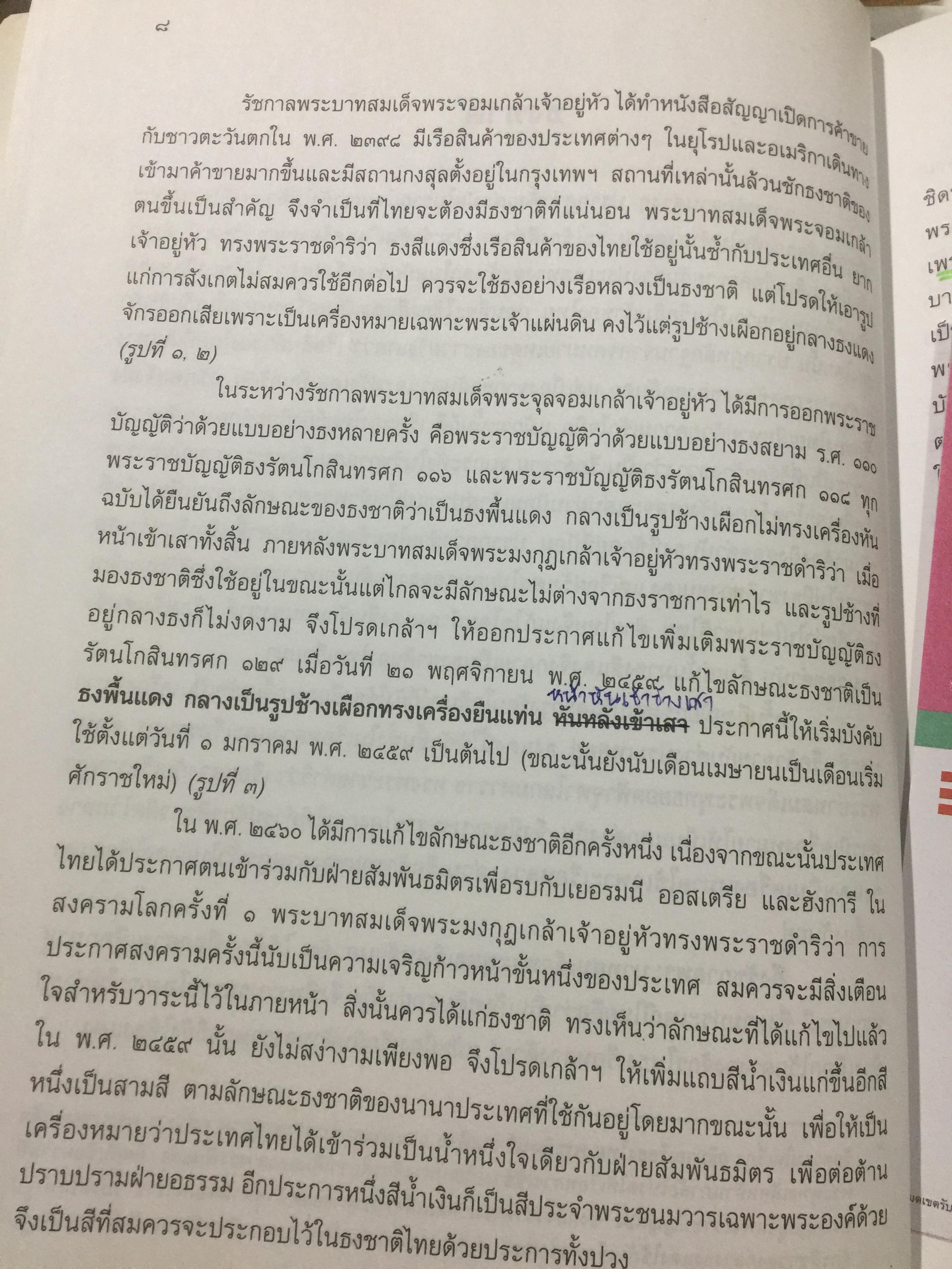 ธงไทย เล่ม 1. กรมศิลปากร พิมพ์เผยแพร่ พุทธ 2545 1,500 กรัม