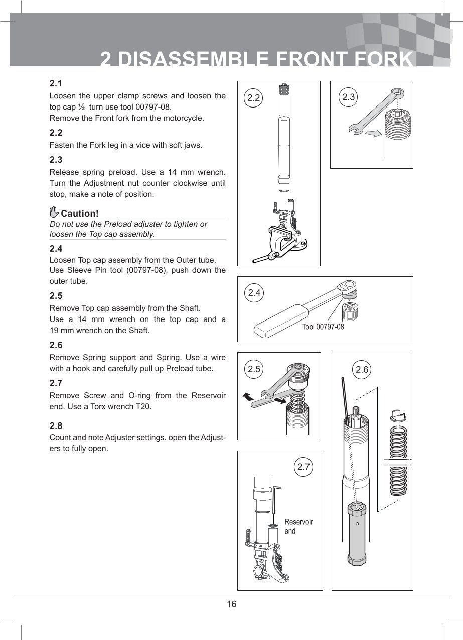 โช้คหน้า OHLINS FGR300 FOR Universal FGR 300 Superbike 750mm All
