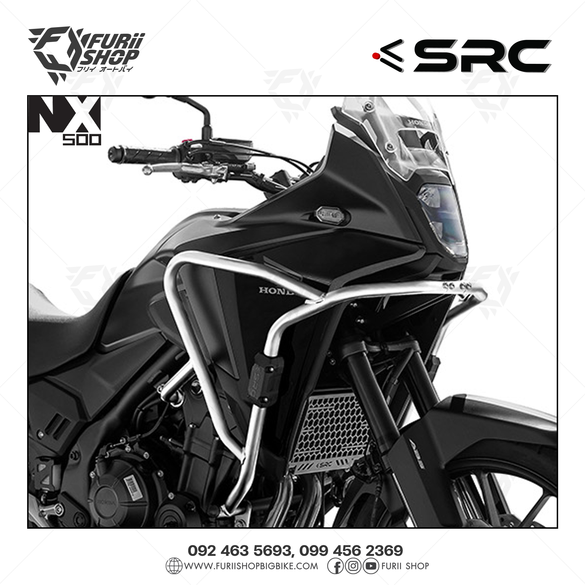 แคชบาร์บน Crash Bar Top SRC For Honda NX500