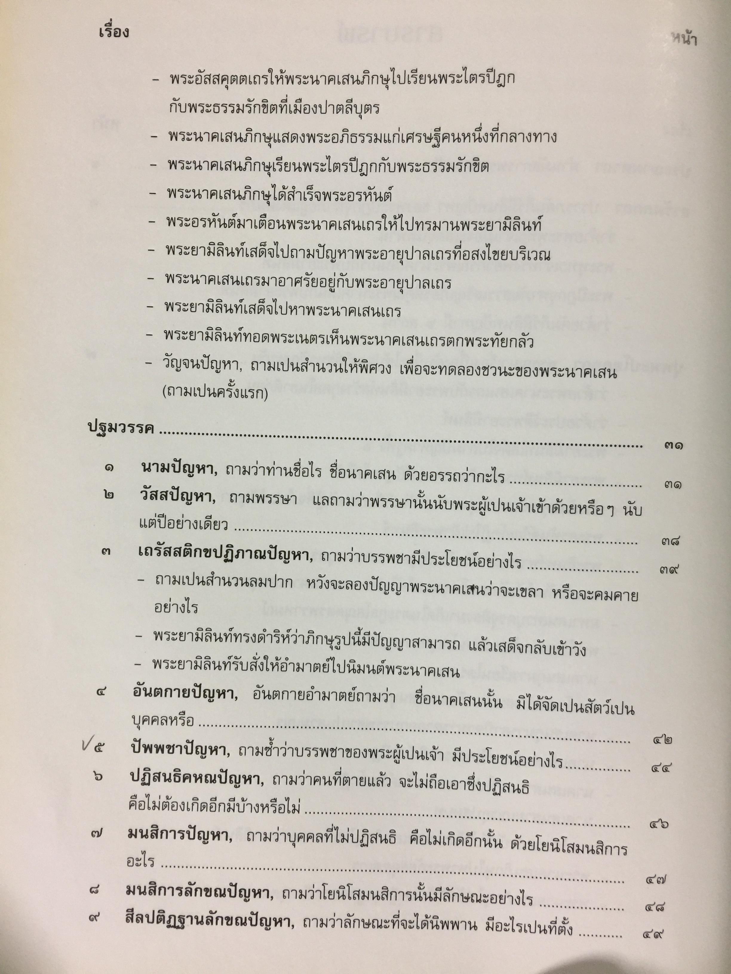 มิลินทปัญหา. เป็นข้อปุจฉาวิปัสสนาเกี่ยวกับปัญหาความเป็นไปของชีวิตมนุษย์ทุกคน. 0 กก.