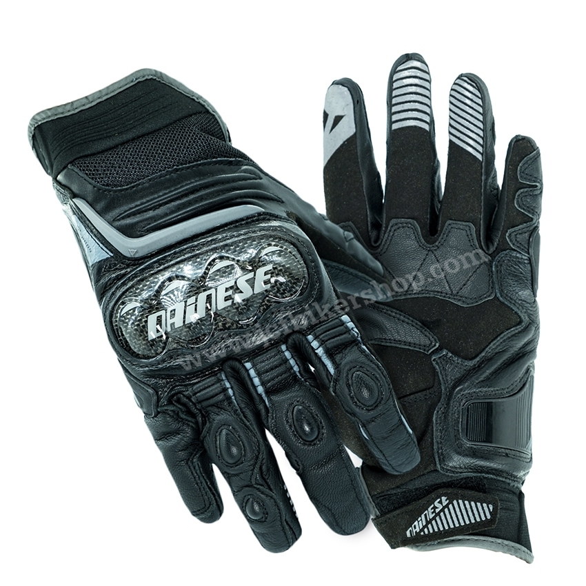 ถุงมือมอไซค์ ถุงมือมอเตอร์ไซค์ ถุงมือขับมอเตอร์ไซค์ ถุงมือ Dainese รุ่น Carbon Short D1