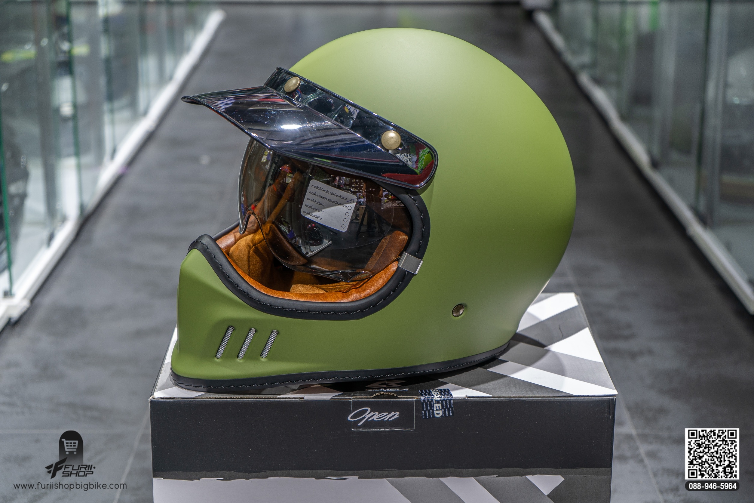 หมวกกันน็อค Bilmola RX100 Plain Green